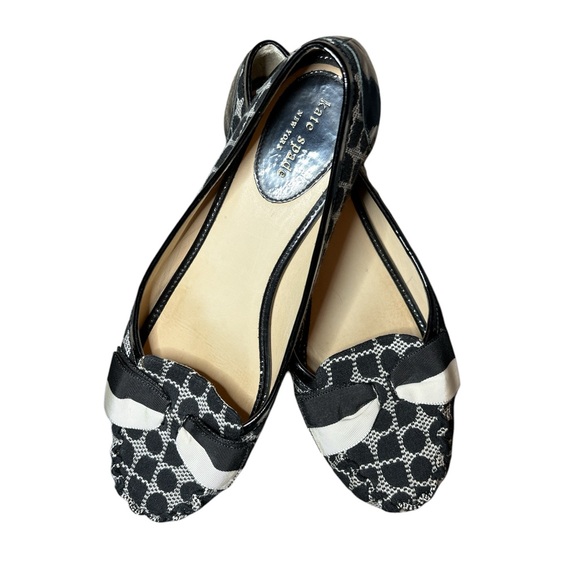 kate spade Shoes - Kate Spade Black and White Flats